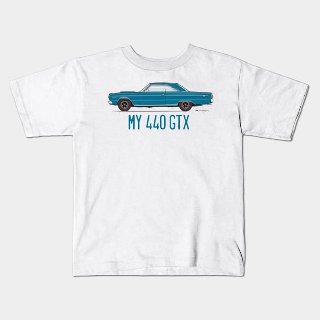 440 gtx Kids T-Shirt by ArtOnWheels